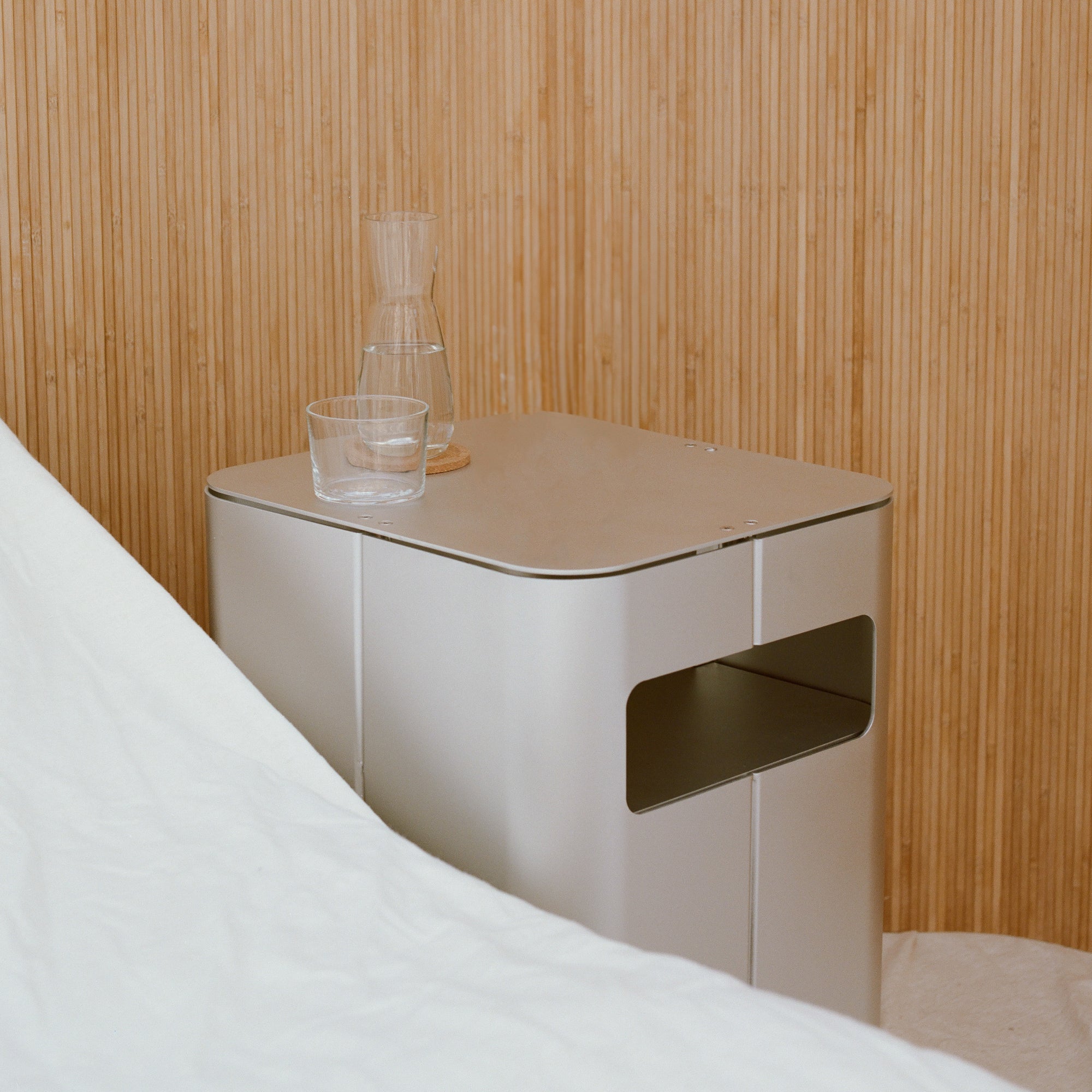 Gadroon Bedside Table